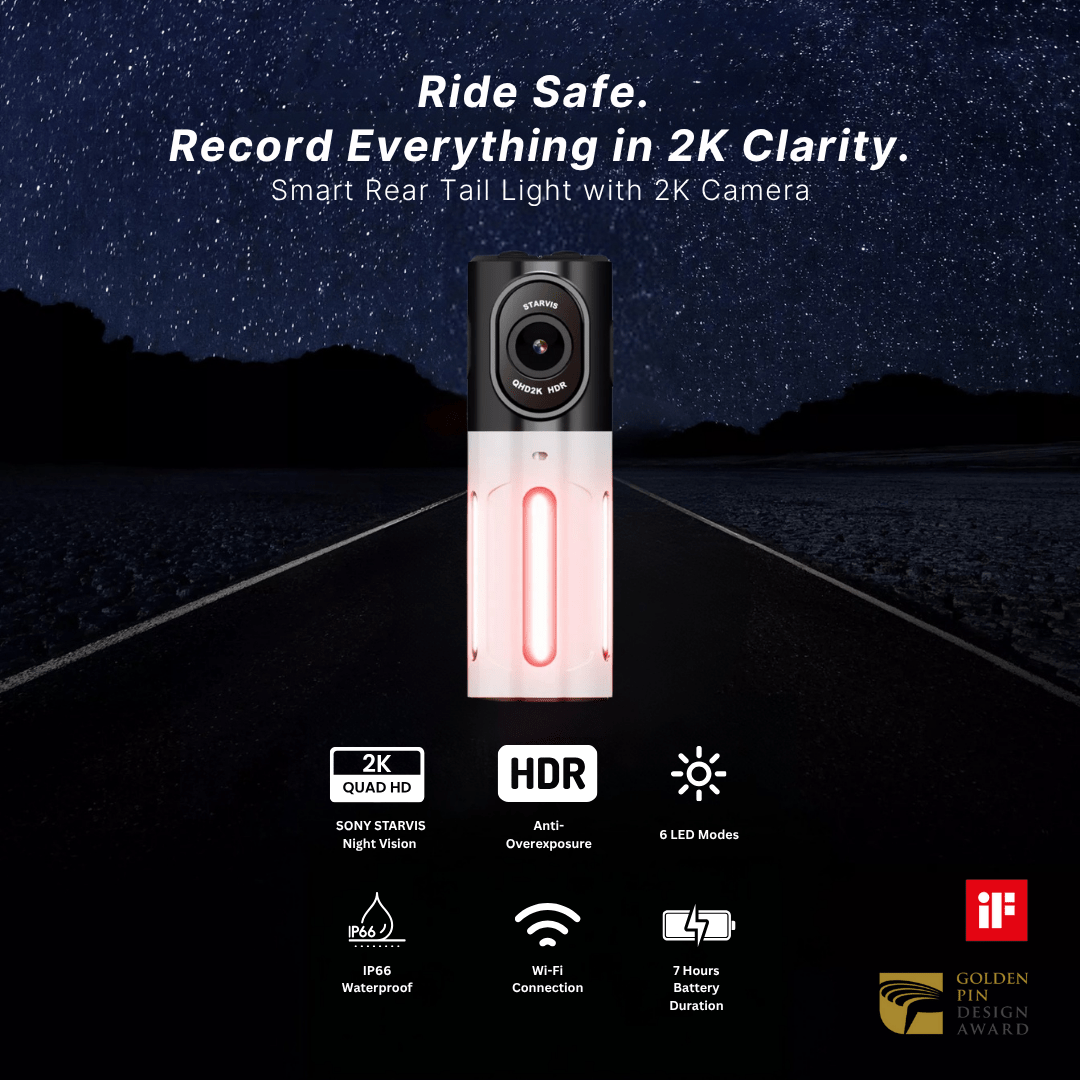 Smart Rear Bike Camera - LX2 Light - PWR CYCLE CO.